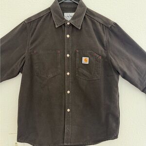 Carhartt WIP button up shirt - Mens Medium - Brown